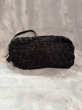 Vintage - KORS Michael Kors Textured Rose-Embellished Clutch/Pochette